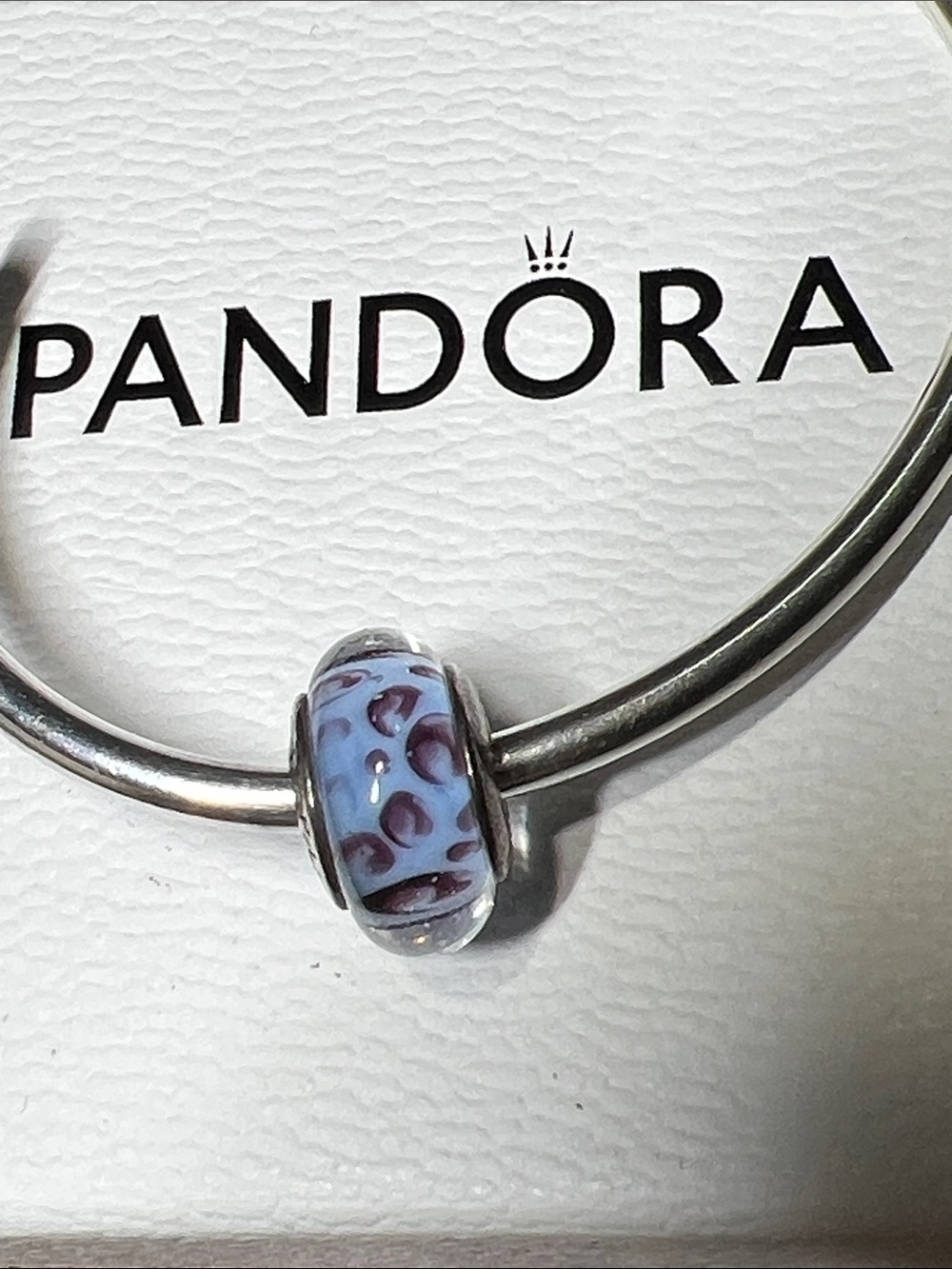 Pandora Blue Python Murano Charm